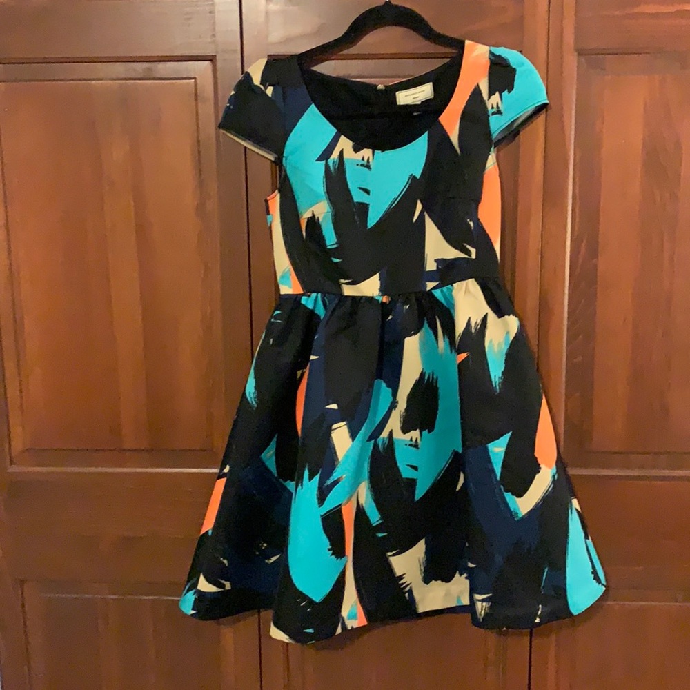 Multi Cap sleeve dress